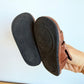 Brown Leather Fisherman Sandals / 12-18m
