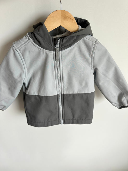 Grey Two Tone Hooded Jacket / 2T