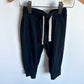 Black Joggers with White Drawstring / 18-24m