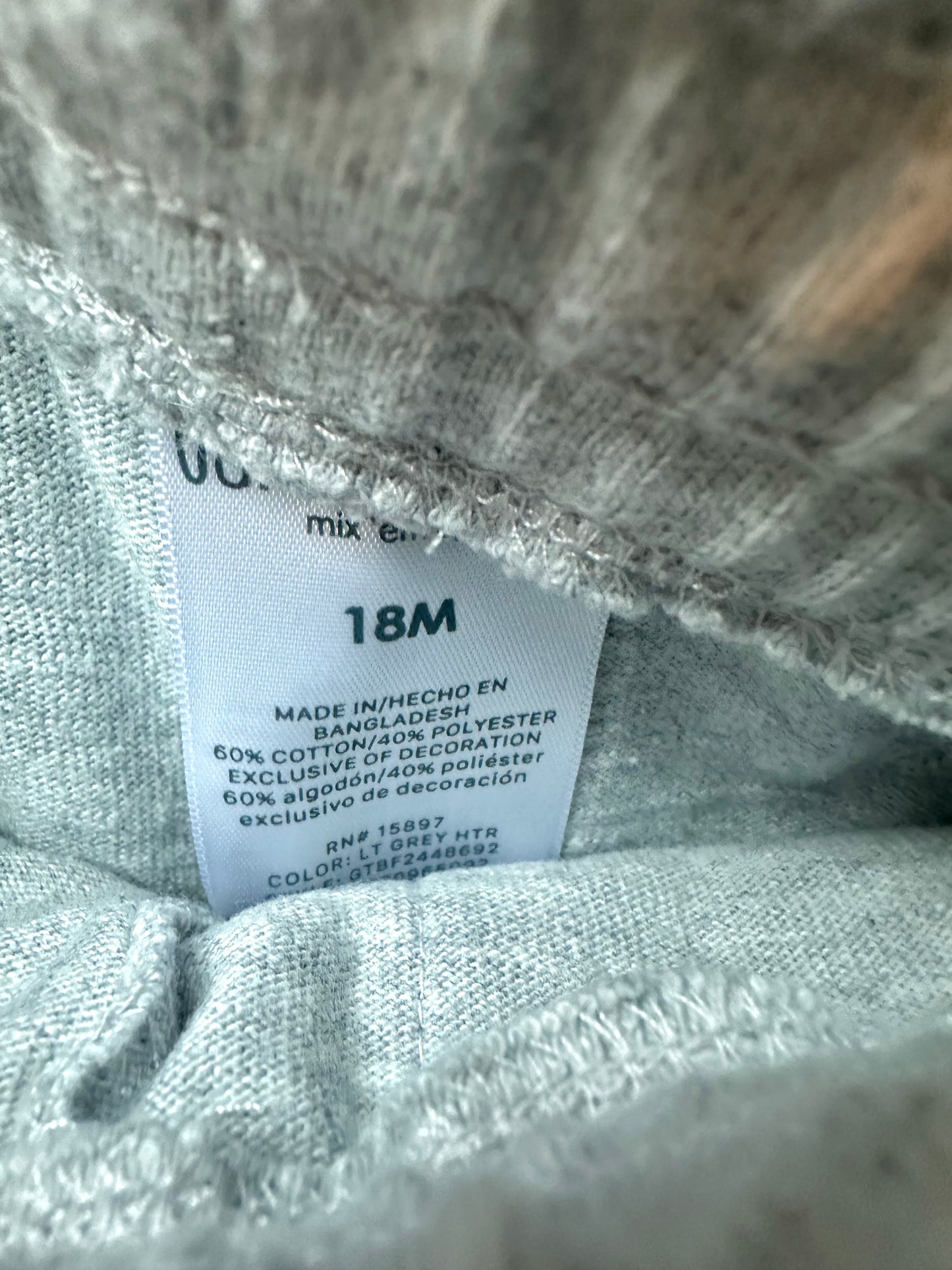 Grey Tapered Pants with Pockets / 18m