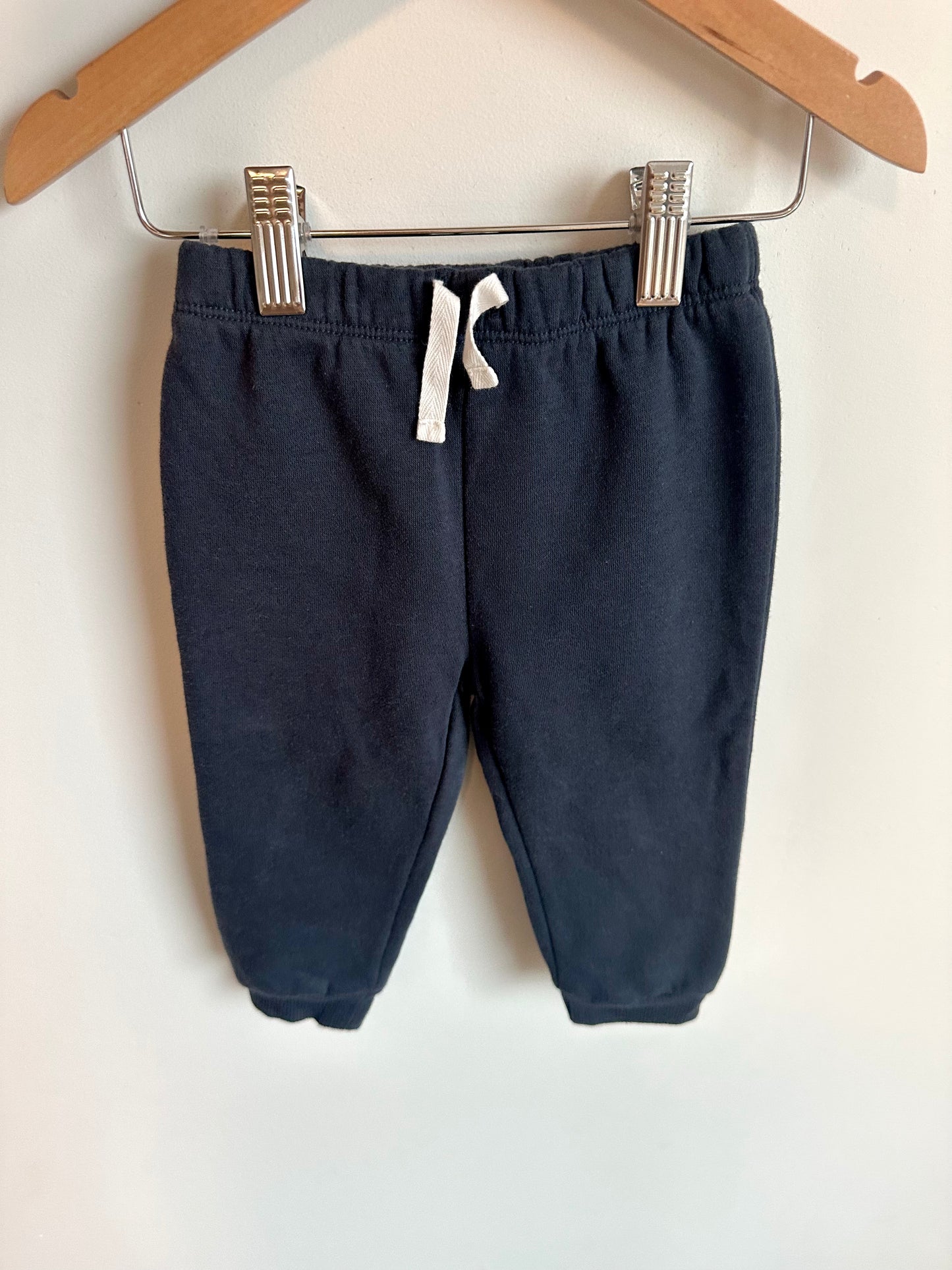 Petit Lem Navy Fleece Pants with Drawstring / 18m