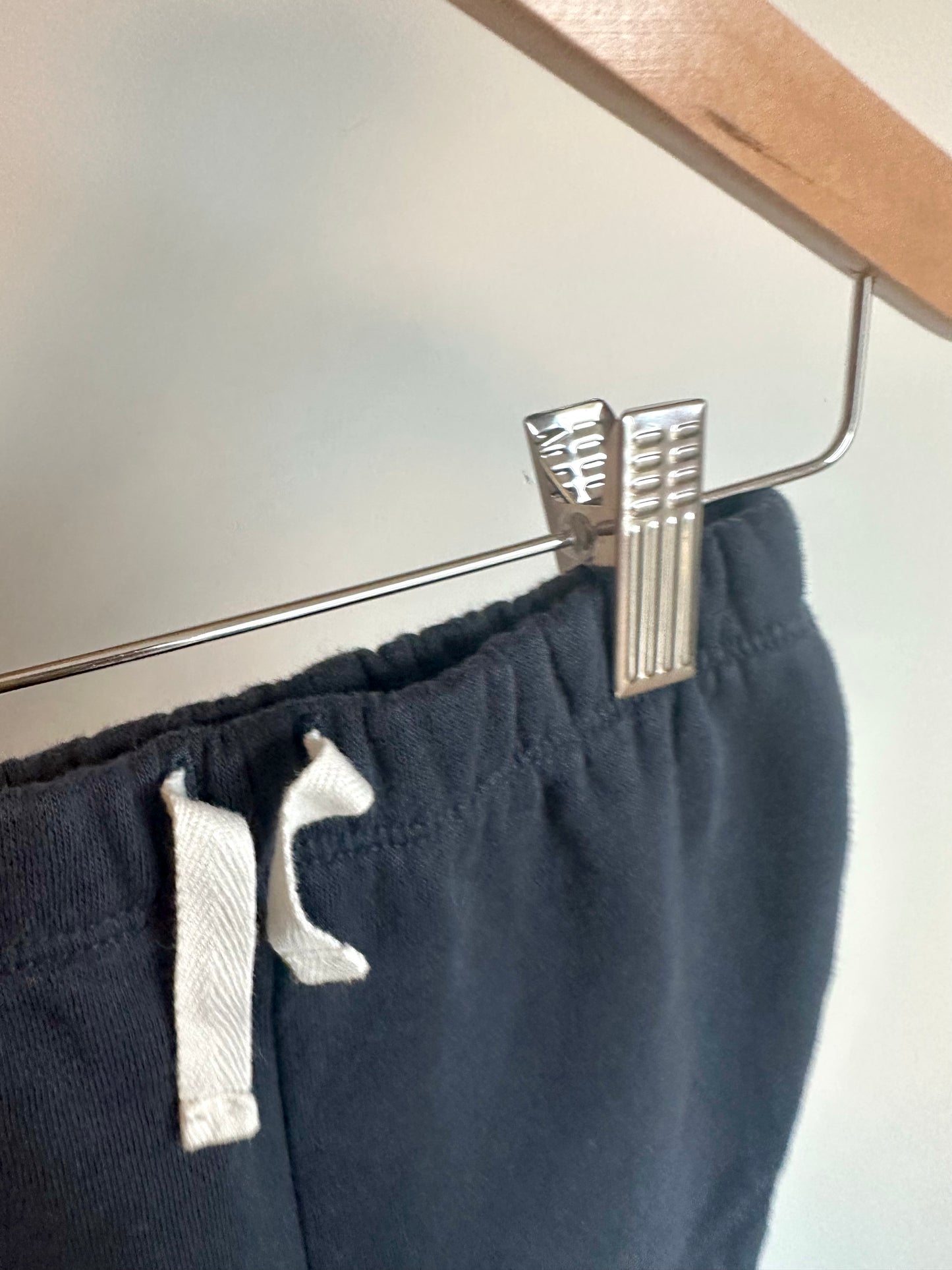 Petit Lem Navy Fleece Pants with Drawstring / 18m