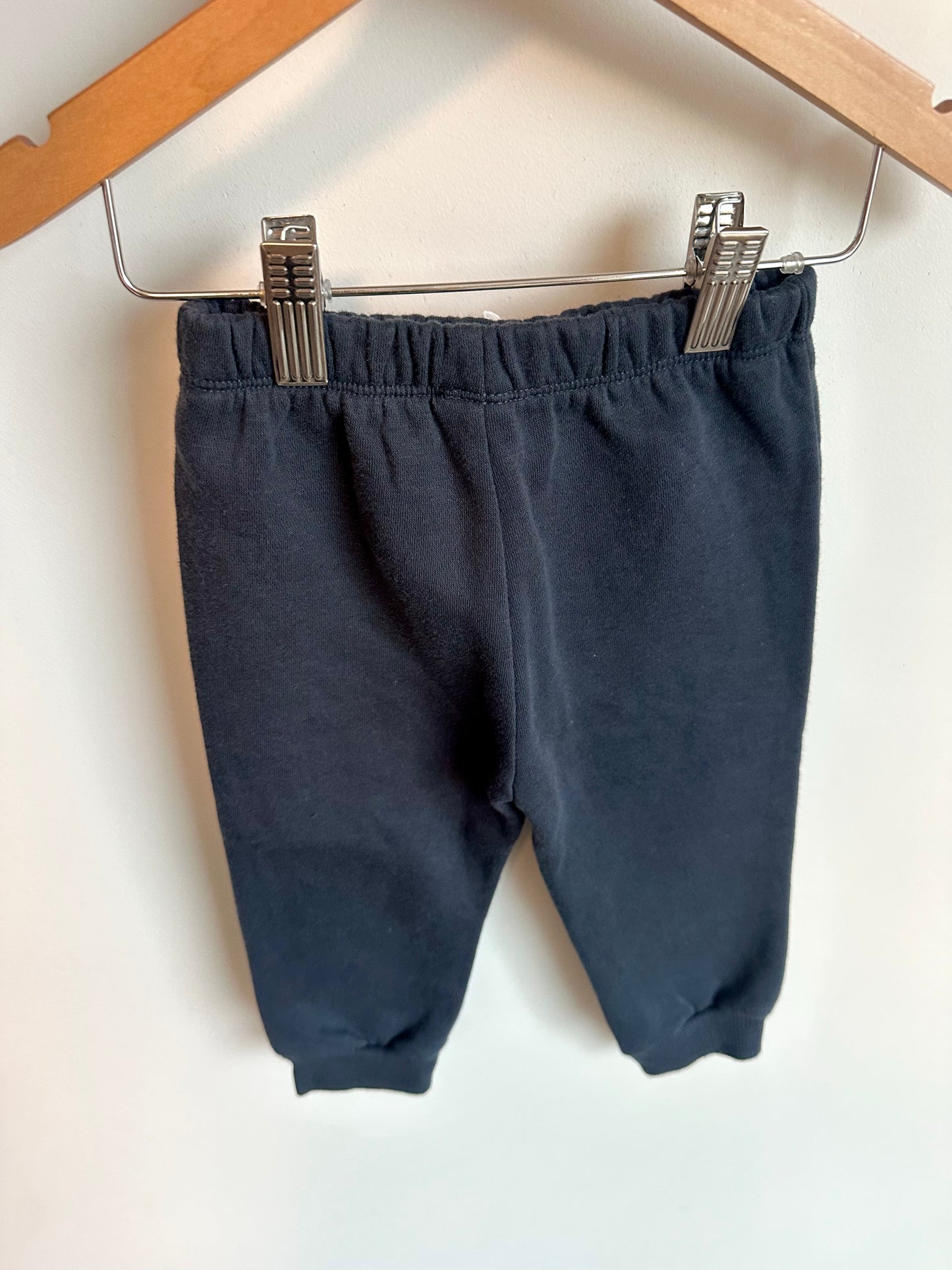 Petit Lem Navy Fleece Pants with Drawstring / 18m