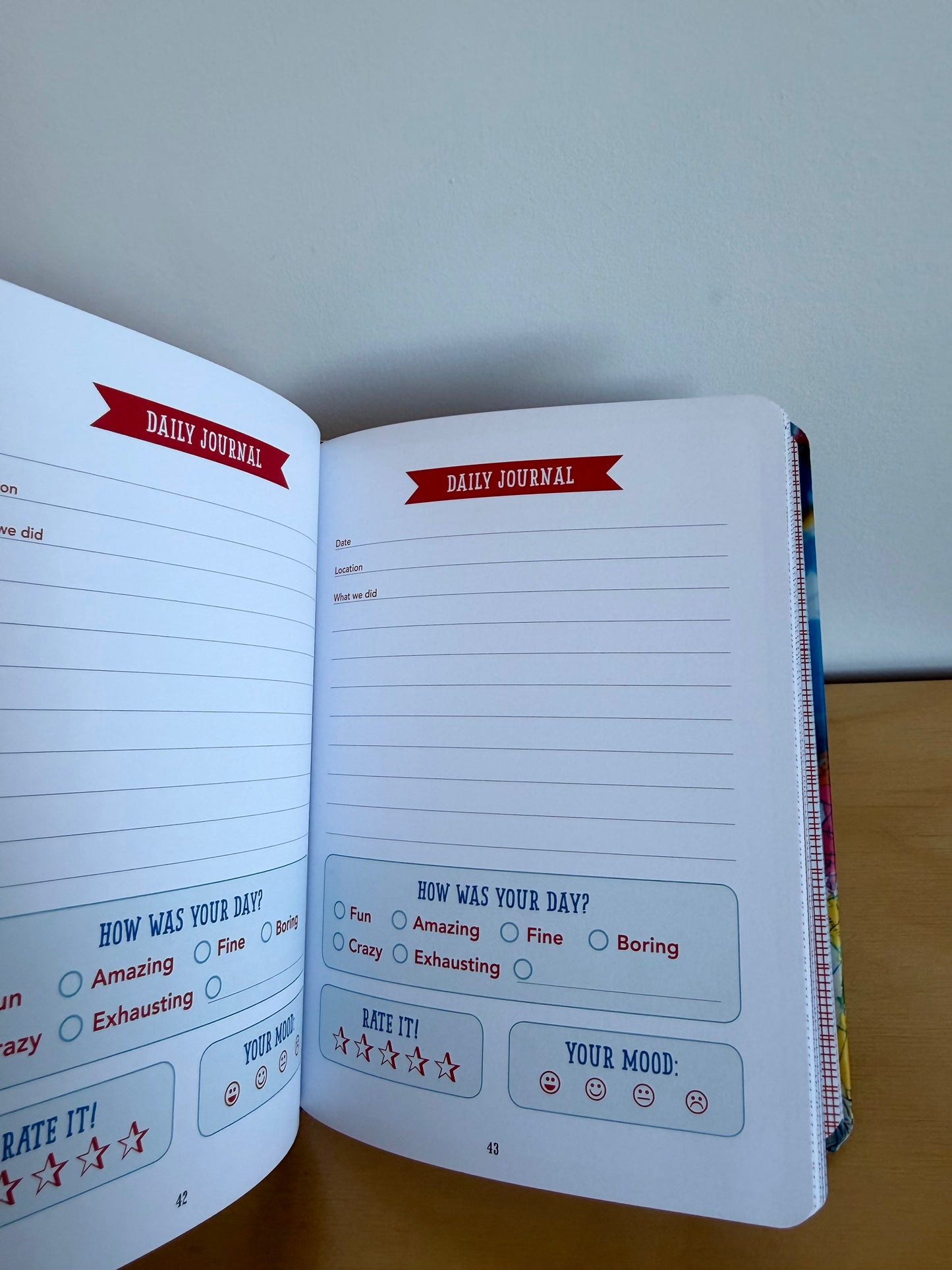 Kids' Travel Journal Book (With tags)