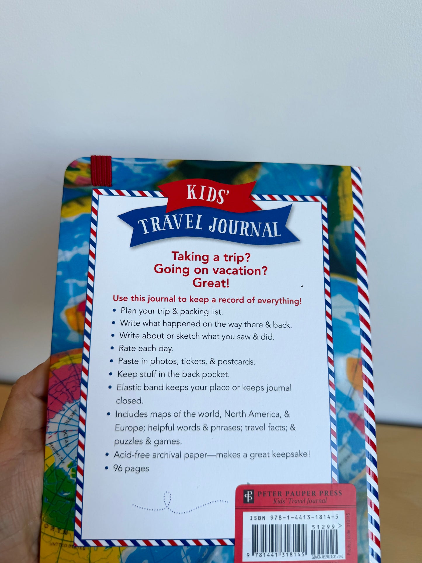 Kids' Travel Journal Book (With tags)