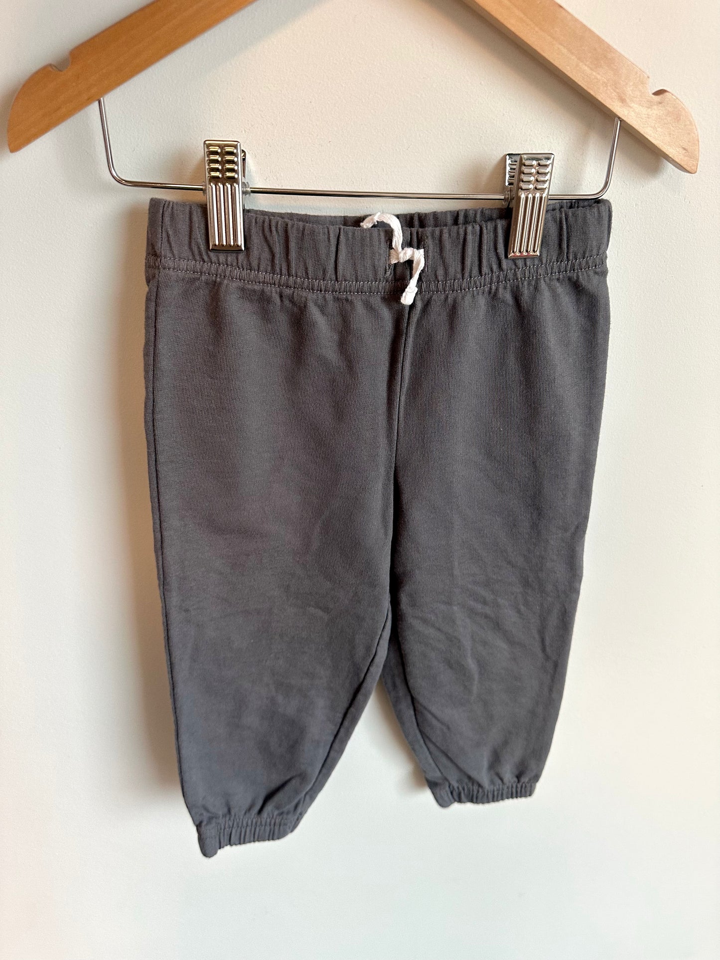 Grey Tapered Pants with Drawstring / 18m