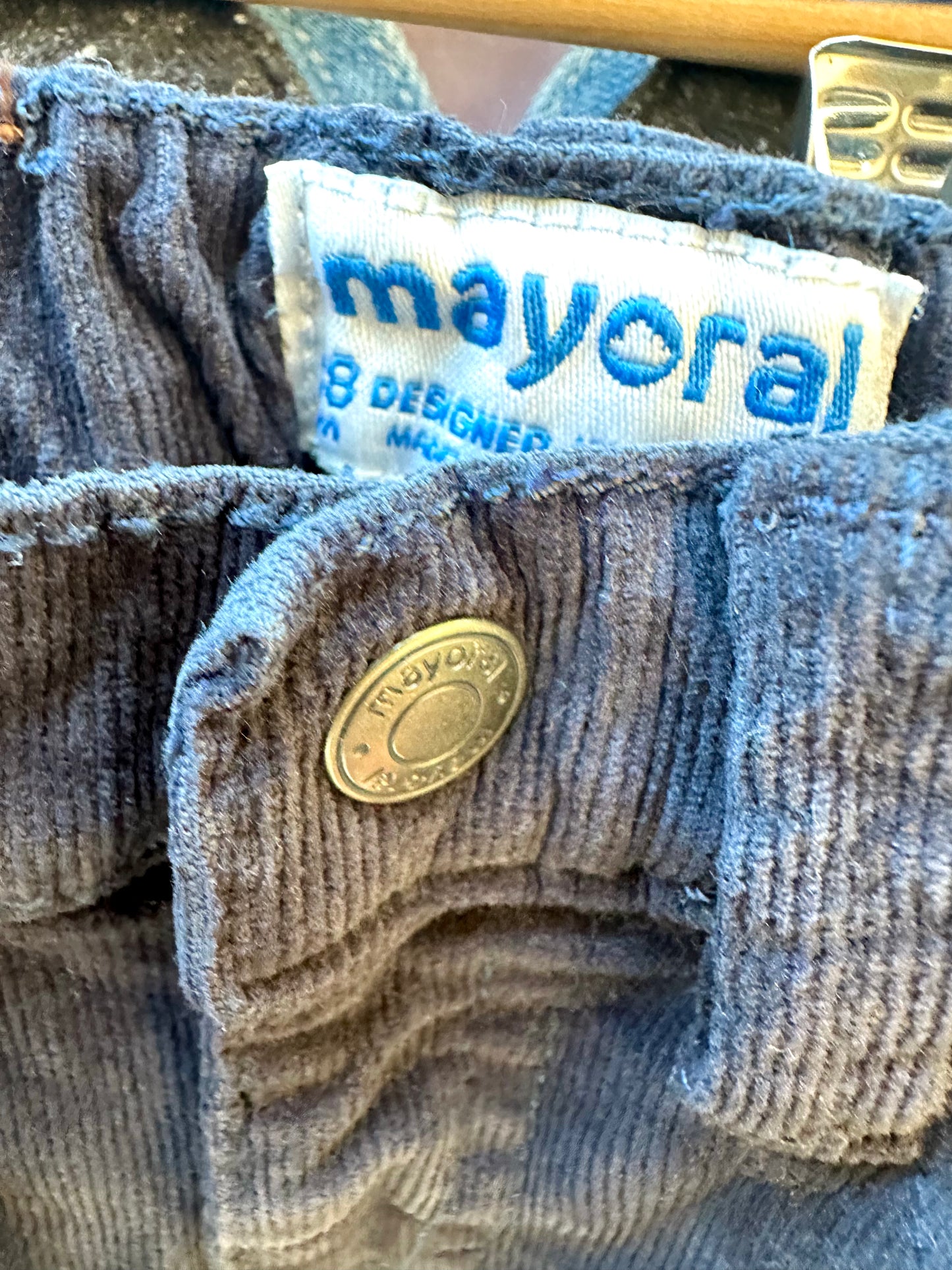 Mayoral Black Cord Pants / 18m