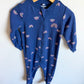 Rainbow Cotton Footed Sleeper / 18m