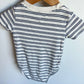 Striped Bodysuit with Pocket / 18m