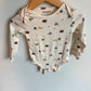 Bodysuit Set of 3 - Bear + Construction / 12-18m
