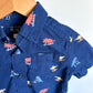 Dino Boarding Collared Button Up T-Shirt / 18-24m