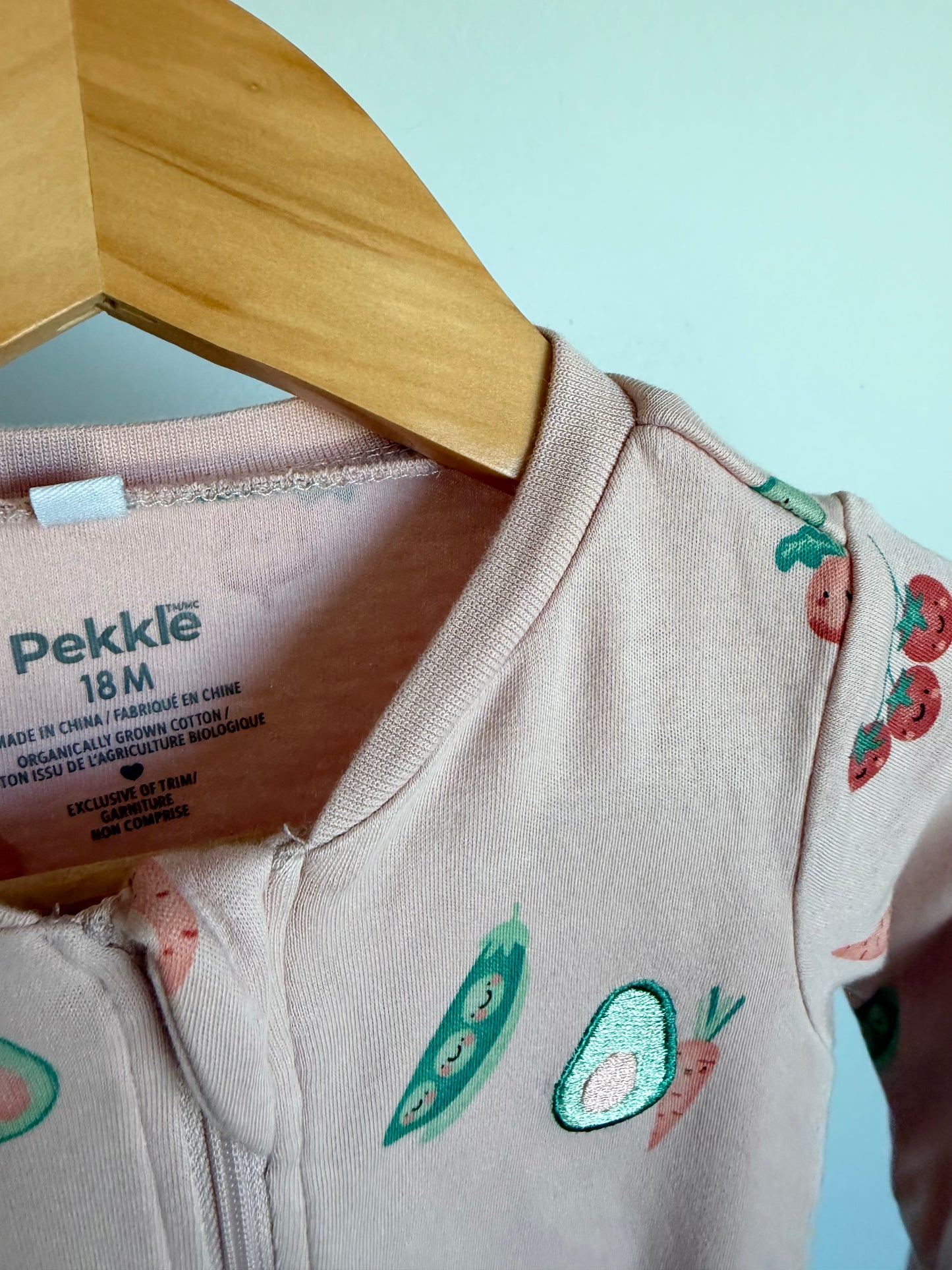 Avocado Pink Footed Sleeper / 18m