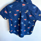 Dino Boarding Collared Button Up T-Shirt / 18-24m