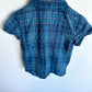 Plaid Blue Button Up T-Shirt / 18-24m