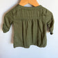 Green 3/4 Button Top / 24m
