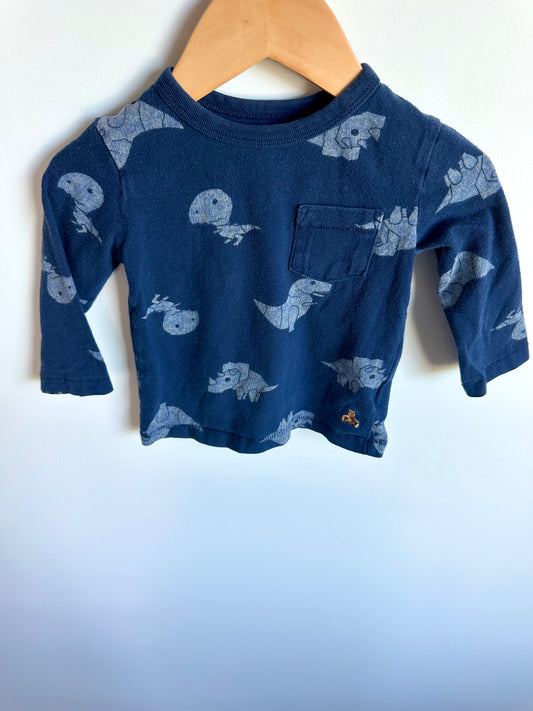 Gap Geometric Dinosaurs Top / 6-12m