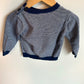 Blue Knit Striped Pocket Sweater / 12m