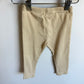 Creamy Yellow Ribbed Pants / 12-18m