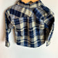 Blue Plaid Button Up Long Sleeve / 18m