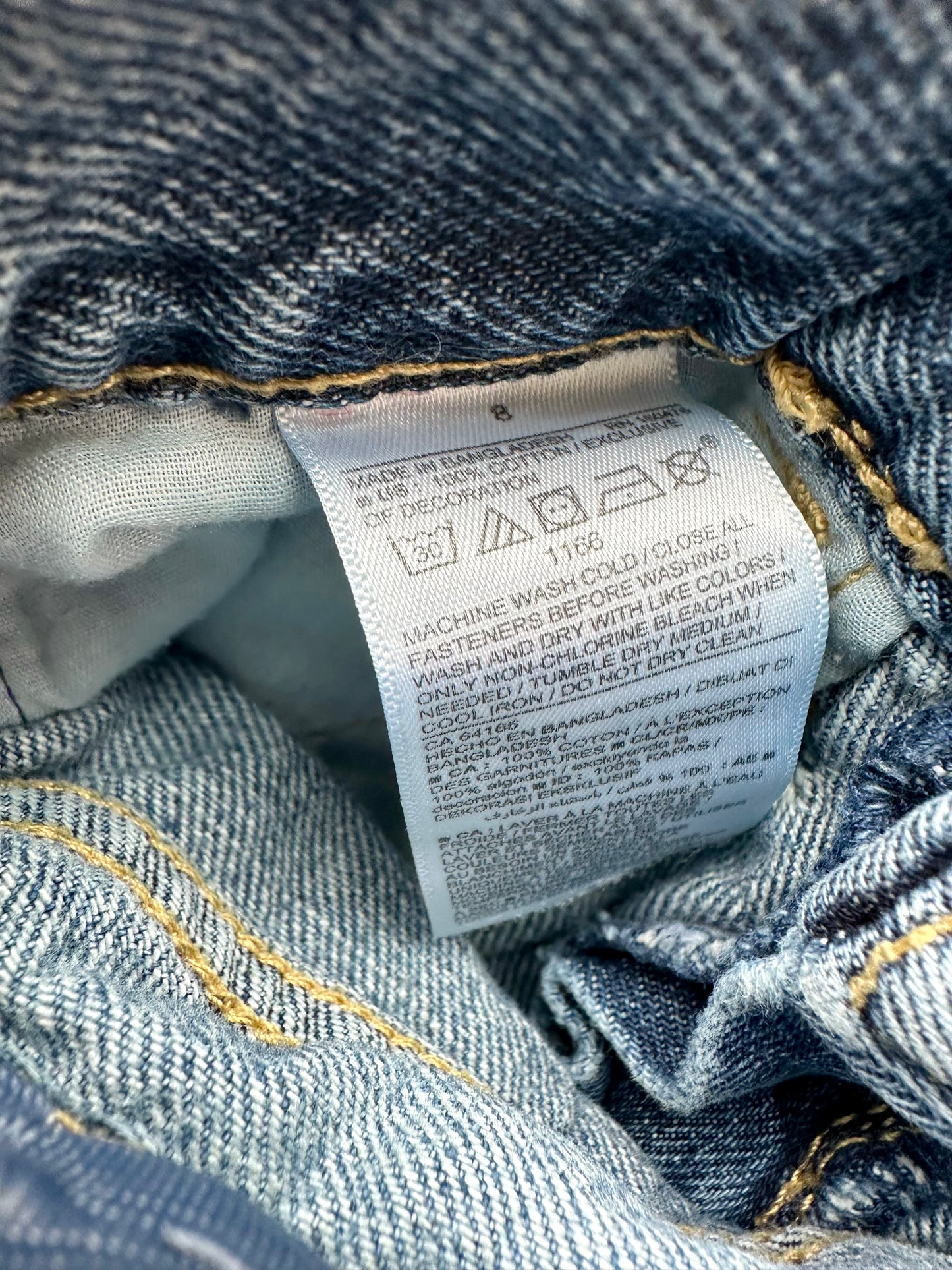Embroidered Pocket Jean Shorts  / 8 years