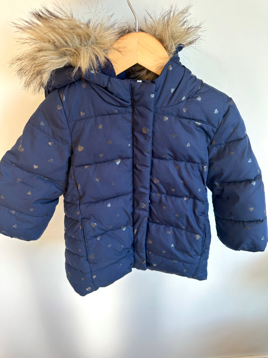 Gap Navy Fleece Lined Jacket / 18-24m