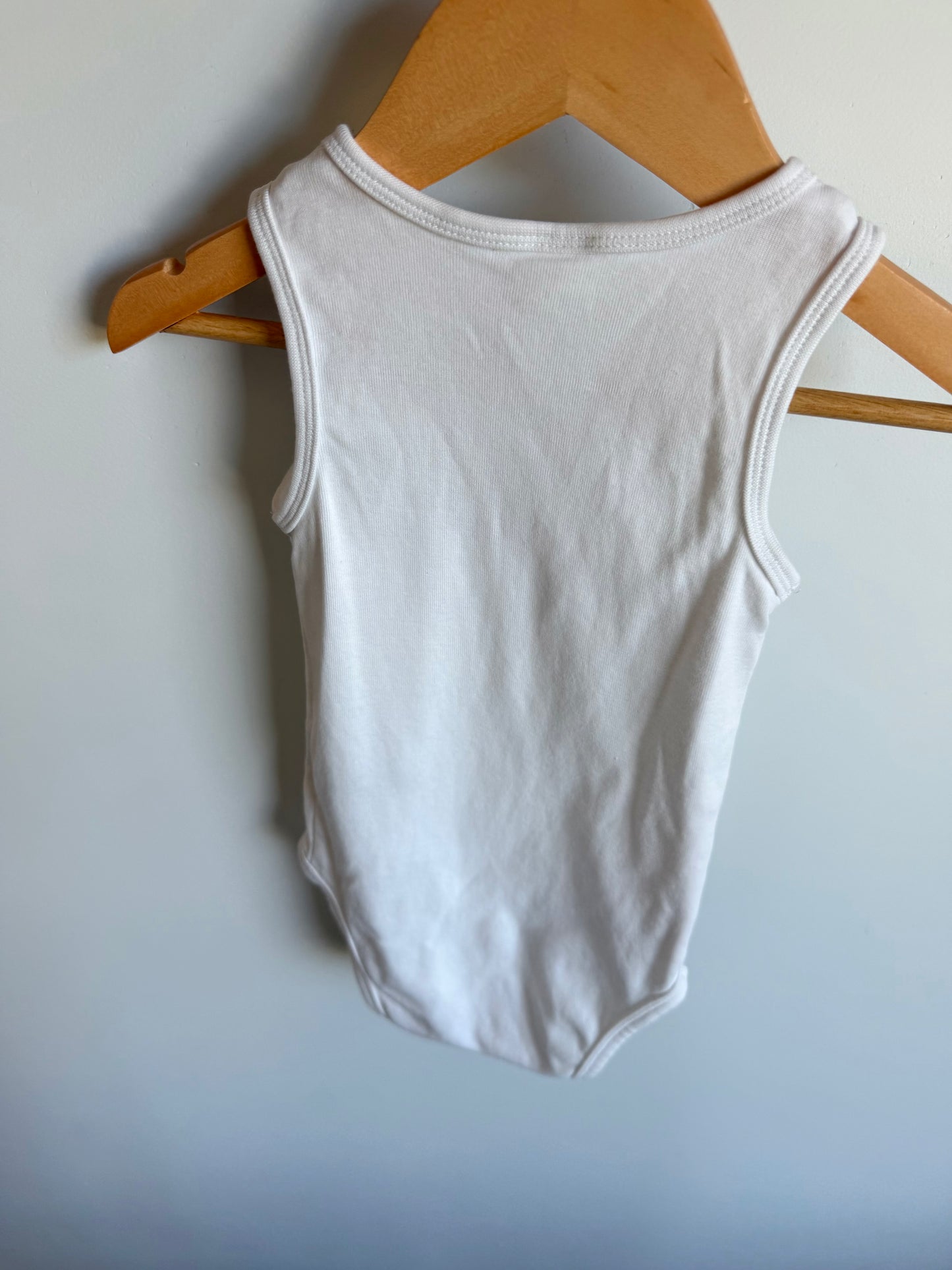 H&M White Tank Bodysuit / 12-18m