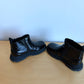 Shiny Black Ankle Boots / Size 8.5 Toddler