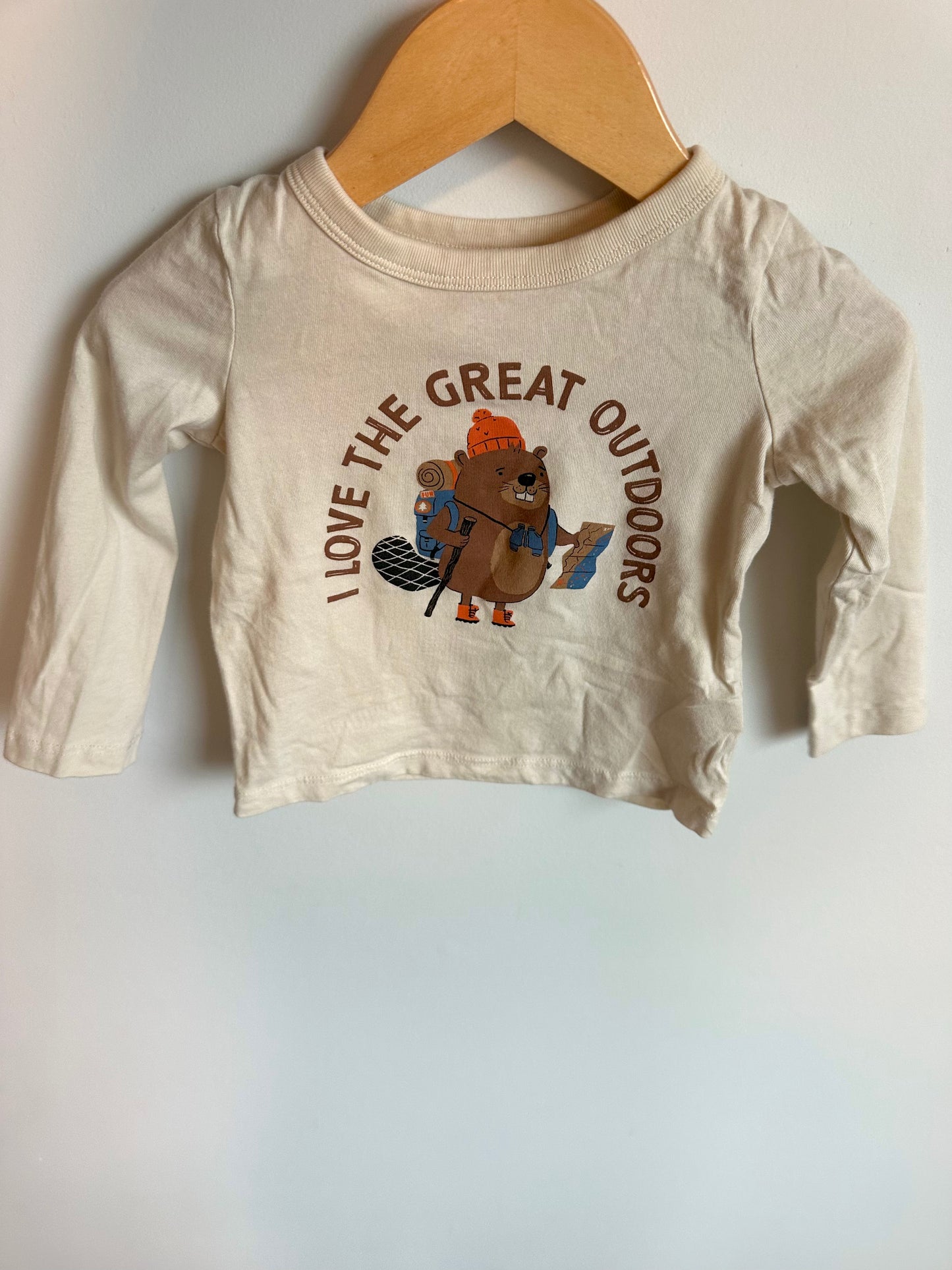 Great Outdoors Tan Long Sleeve / 12-18m