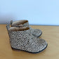 Animal Print Ankle Boots / Size 6 Toddler