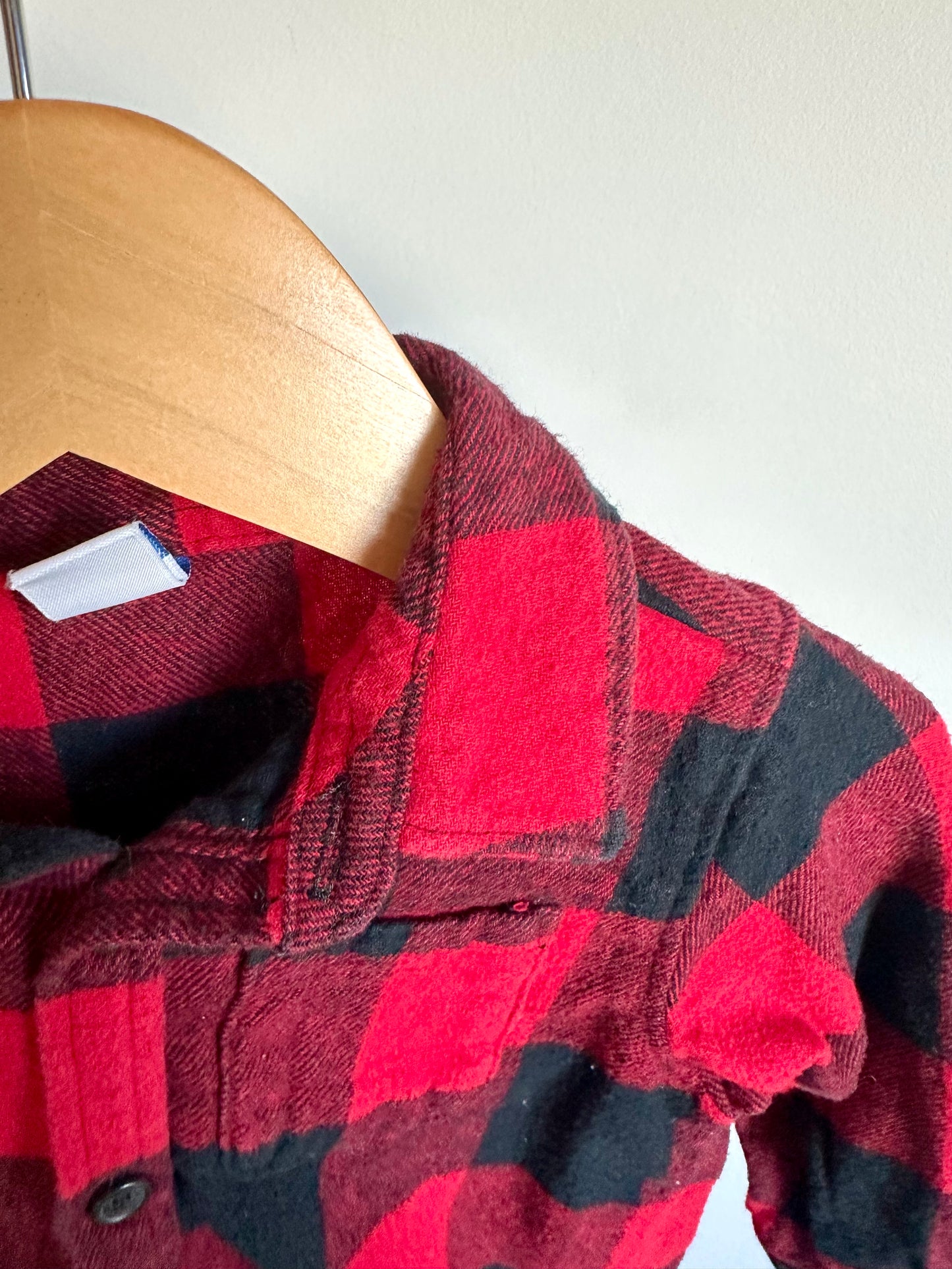 Red Black Checkered Button Up / 18-24m