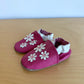Made in Canada Pink Flower Shoes / 6-12m