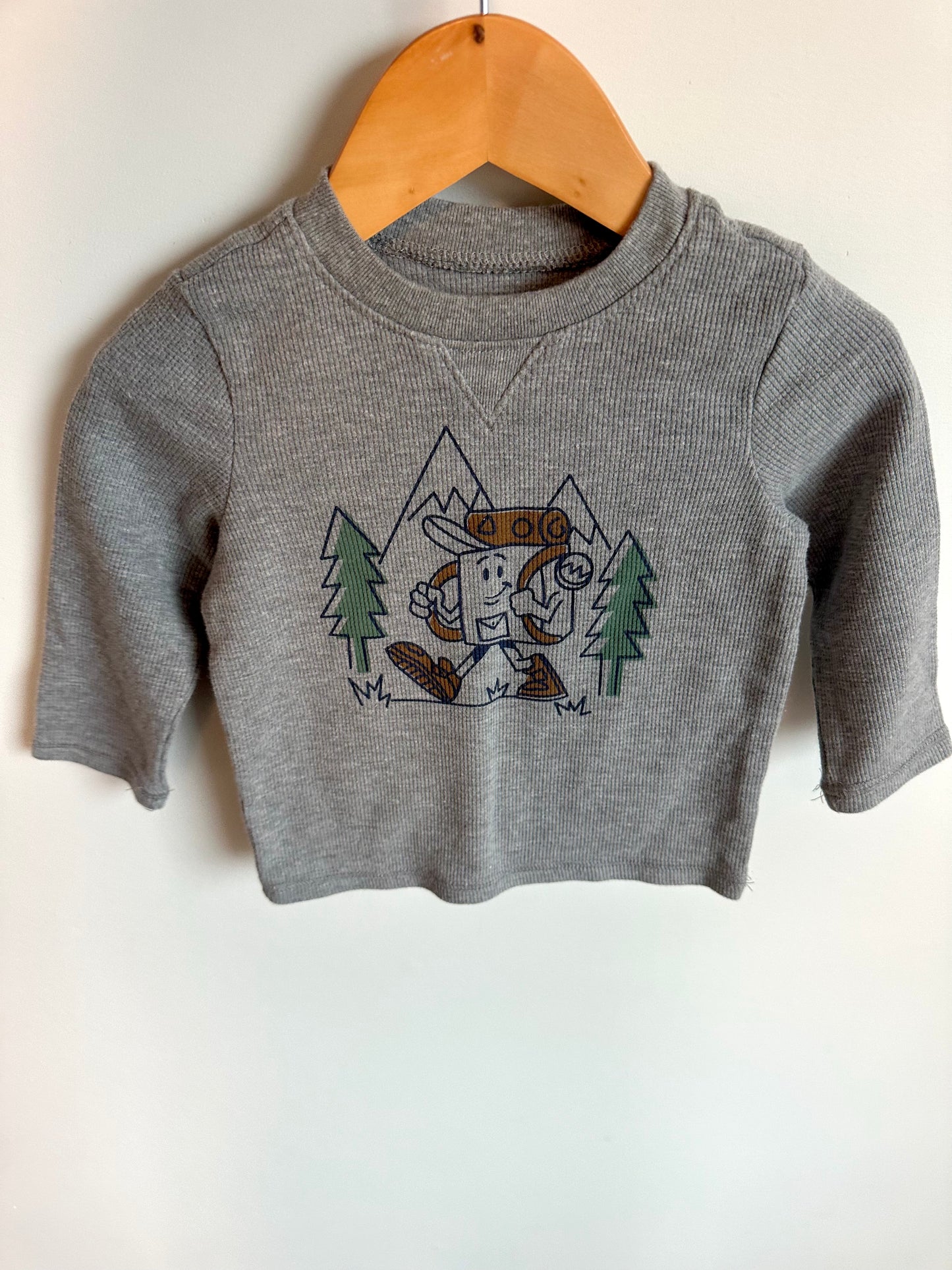 Explorer Grey Waffle Long Sleeve / 18m