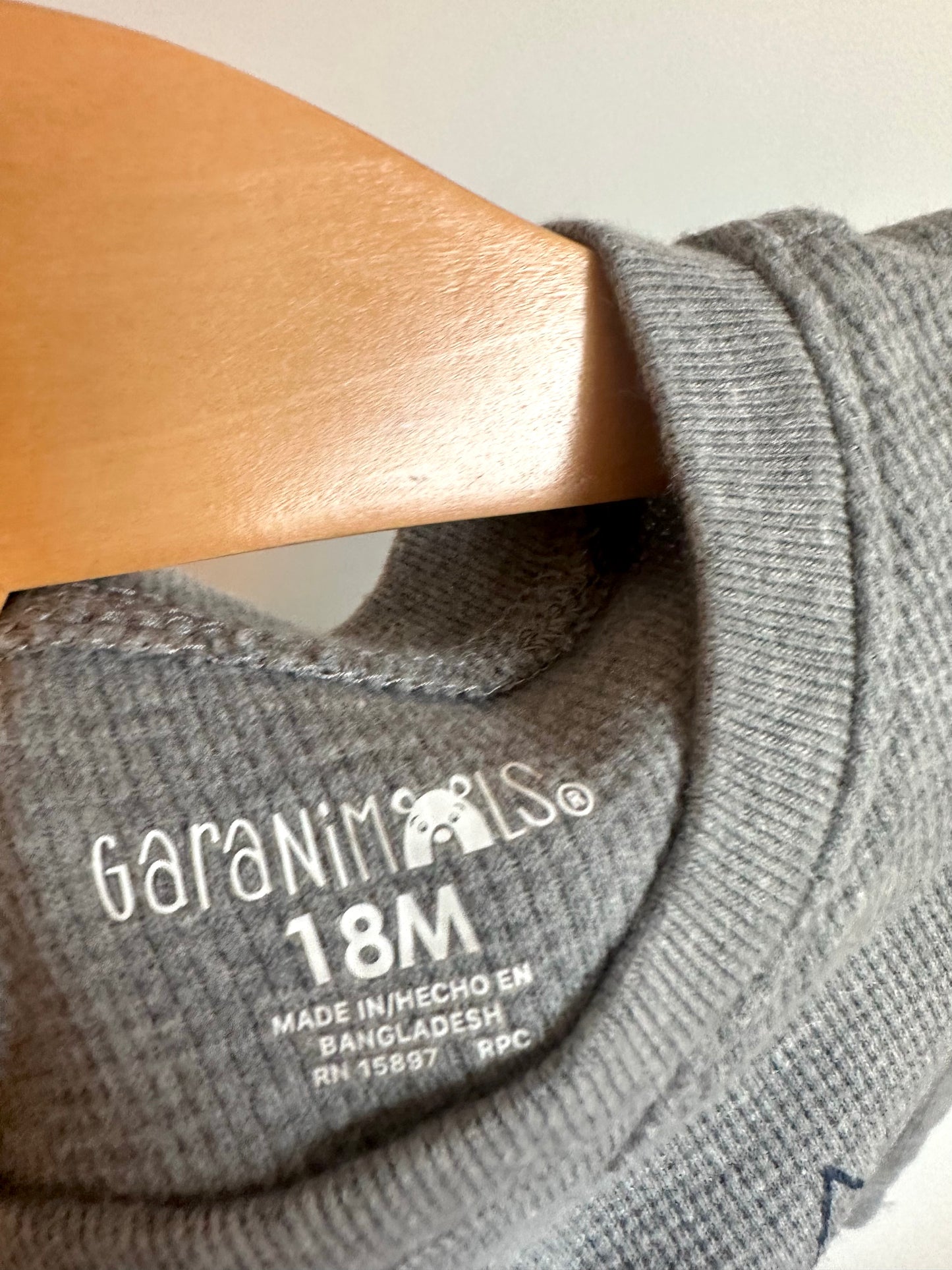 Explorer Grey Waffle Long Sleeve / 18m