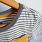 Grey Striped Pocket T-shirt / 3T