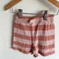 H&M Blush Striped Shorts / 6-8 years