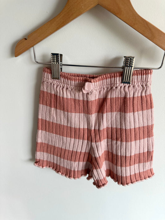 H&M Blush Striped Shorts / 6-8 years