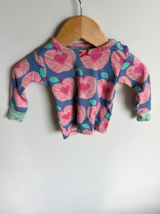 Hatley Apple Heart Long Sleeve Top / 9-12m