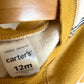 White + Burnt Orange Shirt / 12m