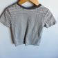 Grey Striped Pocket T-shirt / 3T