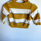 White + Burnt Orange Shirt / 12m
