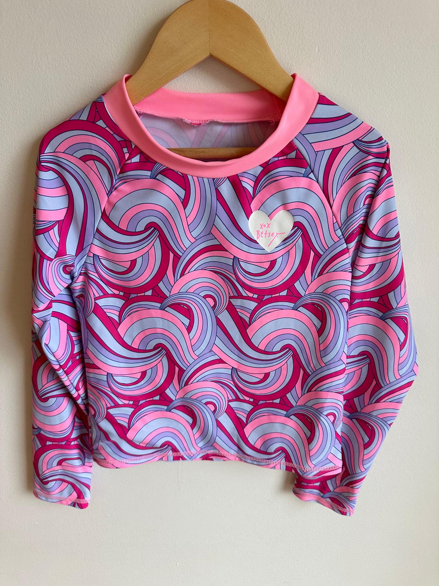 Pink Waves Swim Top / 8 years?