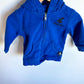 Cobalt Blue Zipper Hoodie / 6-12m