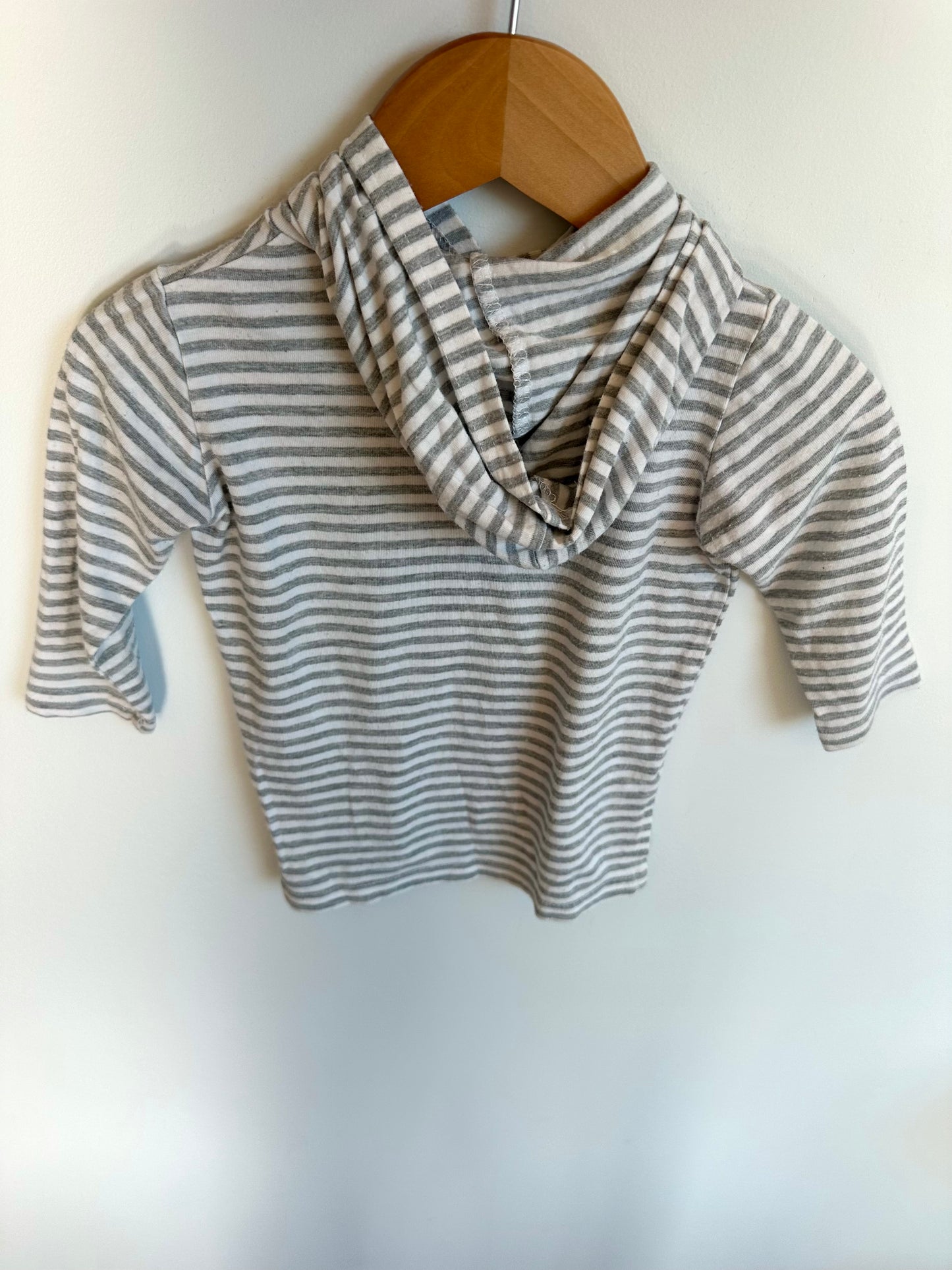 TBA Bamboo Grey Stripe Crewneck / 0-6m