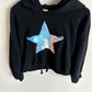 Sequin Star Cropped Hoodie / 6-7 years