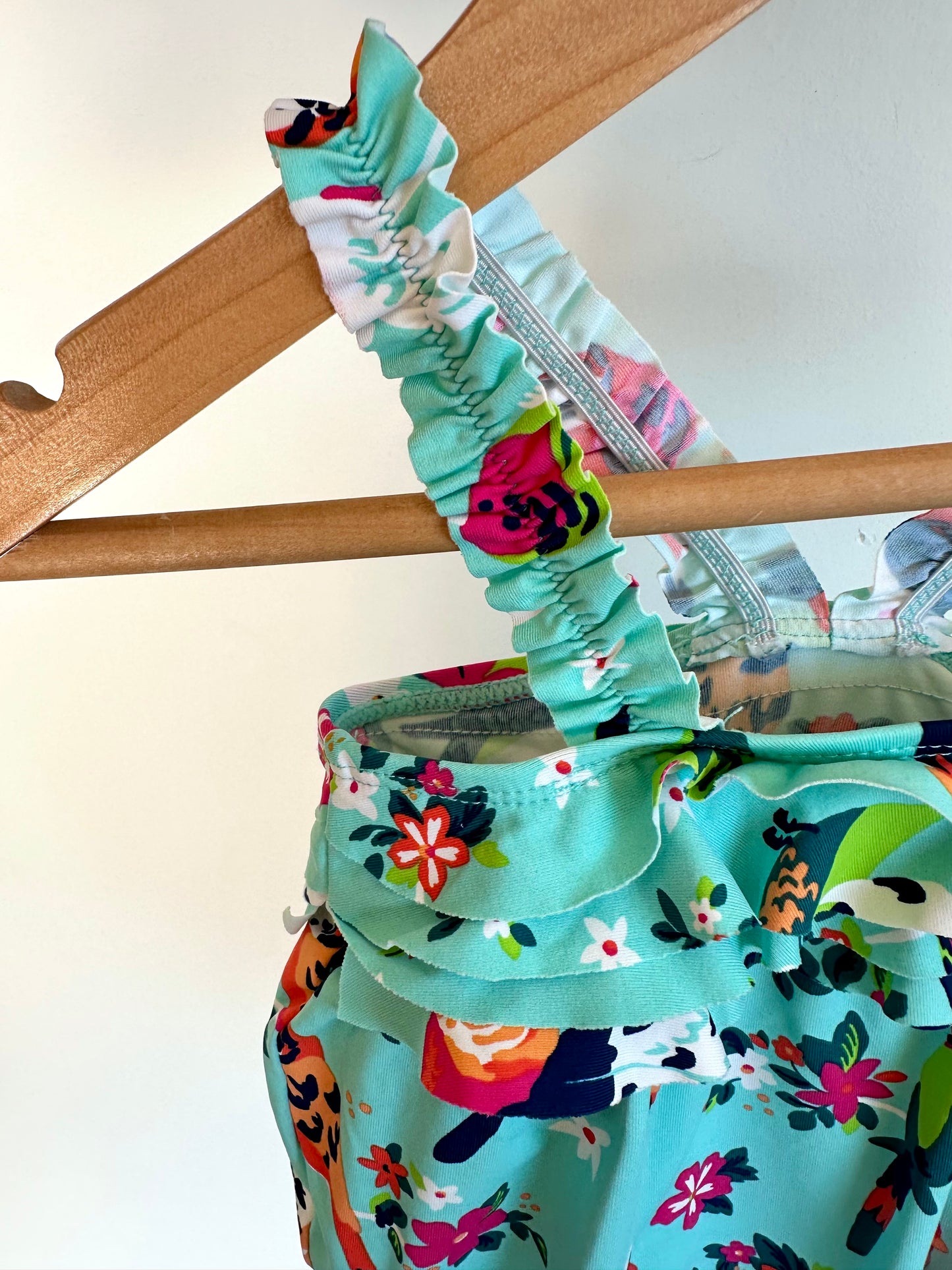 Hatley Bird Ruffle Swimsuit / 3-6m
