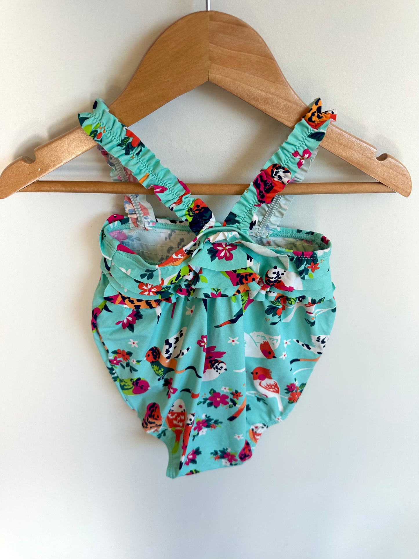 Hatley Bird Ruffle Swimsuit / 3-6m