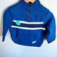 Half Zip Blue Sweater with Stripes (With Tags) / 12m