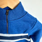 Half Zip Blue Sweater with Stripes (With Tags) / 12m