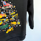 Black Construction Tree Crewneck / 4-5T