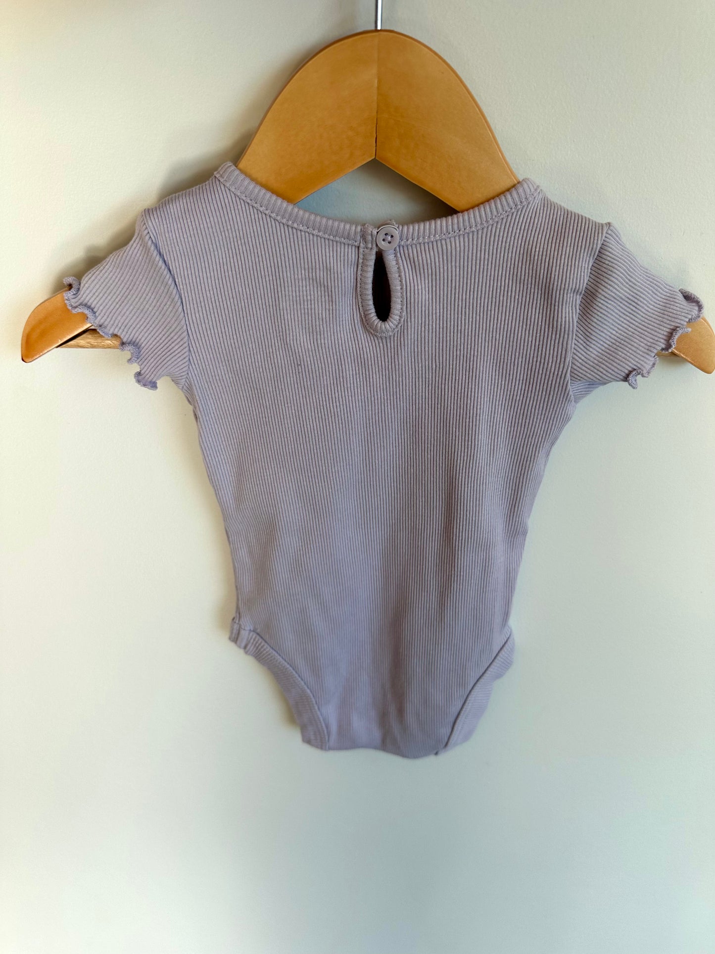 Periwinkle Rib Bodysuit / 3-6m